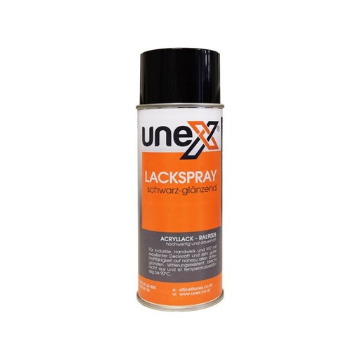 [UNEX10119] Lackspray Schwarz - Glänzend 400ml